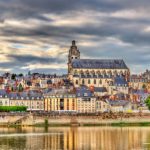 View of the old town of Blois and the Loire river - France, Loir-et-Cher