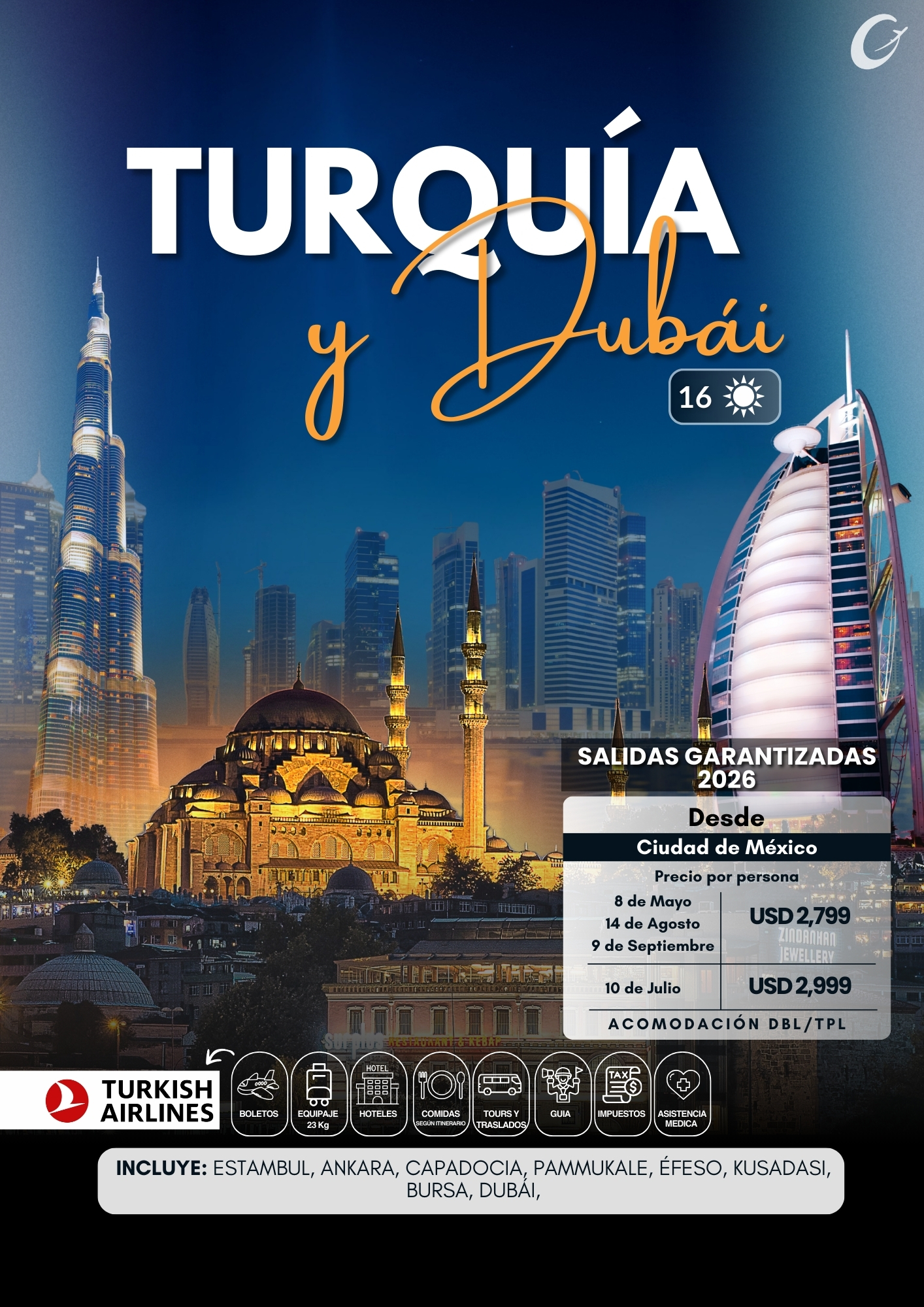 viaje a turquia y dubái